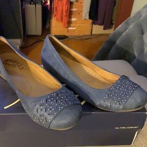 Naturalized Soul denim flats